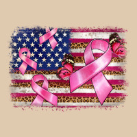 Breast Cancer American Flag Background Classic Tee | Teevron