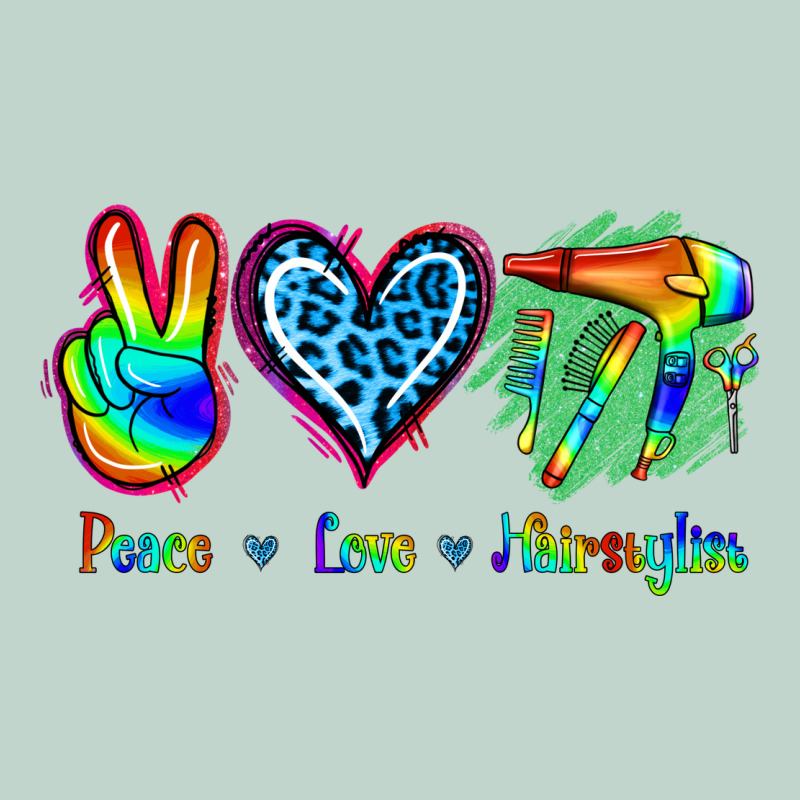 Peace Love Hairstylist Zipper Hoodie by Jasminsmagicworld | Teevron