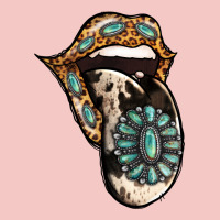 Turquoise Gemstone Leopard Cowhide Tongue Urban Heavy Tee | Teevron