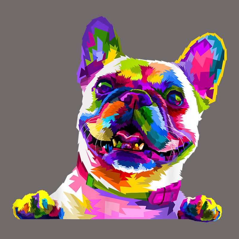 Frenchie French Bulldog Pop Art Portrait Bouledogue T Shirt Urban Heavy Tee by linhVisuals | Teevron