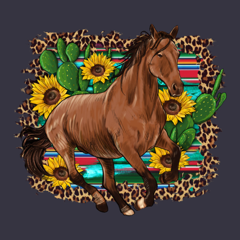 Western Horse Cactus Sunflowers Serape Leopard  Turquoise Wooden Vintage Hoodie by Artiststas | Teevron