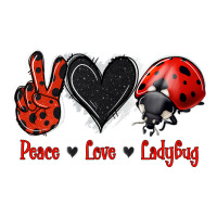 Peace Love Ladybug Zipper Hoodie | Teevron