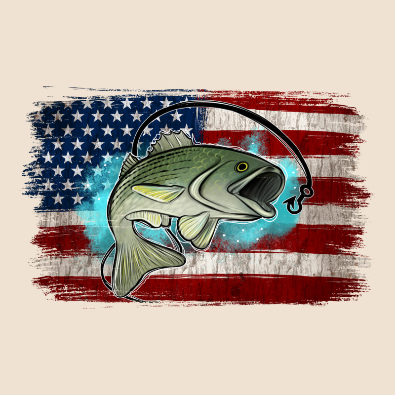 American Flag Fish Urban Heavy Tee by Jasminsmagicworld | Teevron