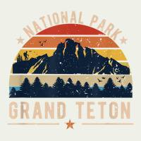National Park Grand Teton Vintage Retro Hiking Urban Heavy Tee | Teevron