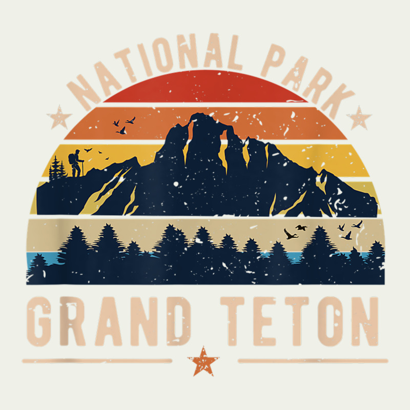 National Park Grand Teton Vintage Retro Hiking Urban Heavy Tee by linhVisuals | Teevron