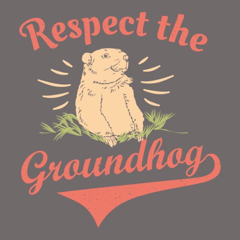 Respect The Groundhog Happy Groundhog Day Vintage Urban Heavy Tee by linhVisuals | Teevron