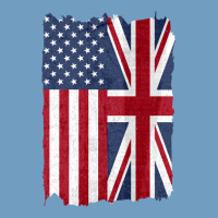 United States With United Kingdom Flag Mix Us And Uk Union Jack Urban Heavy Tee | Teevron
