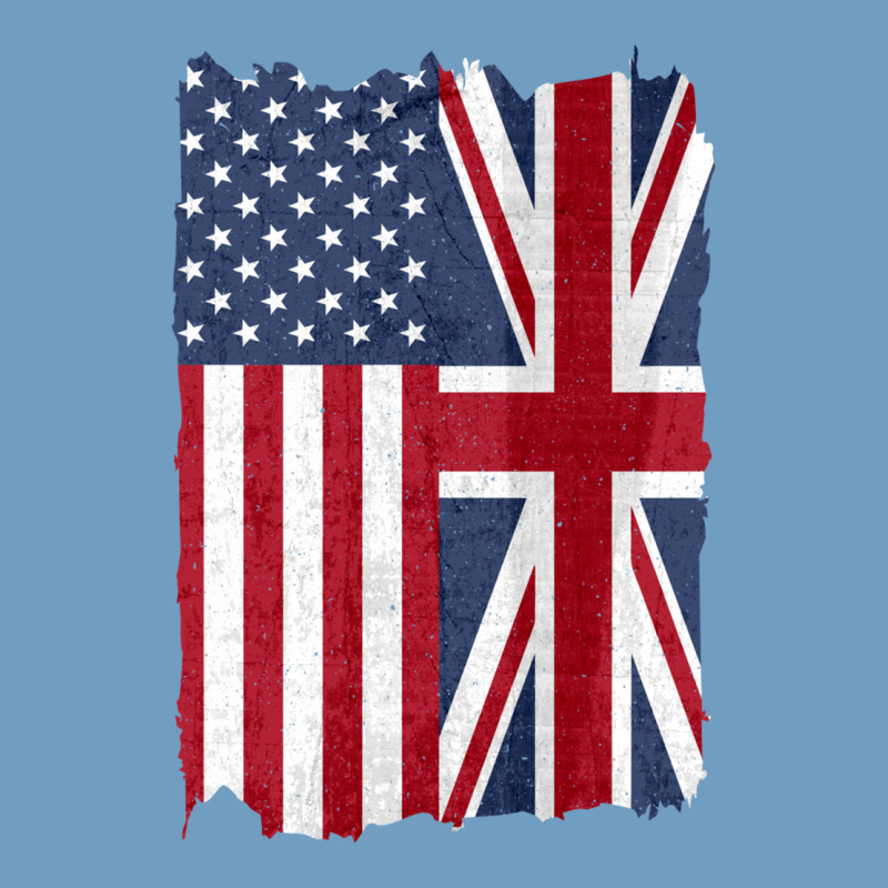 United States With United Kingdom Flag Mix Us And Uk Union Jack Urban Heavy Tee by linhVisuals | Teevron