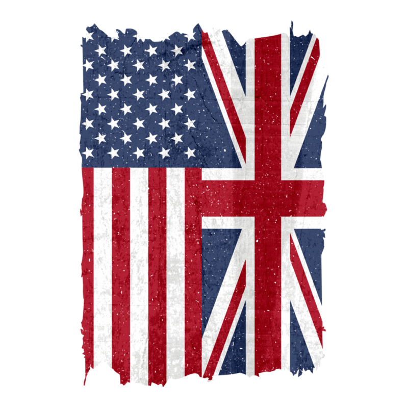 United States With United Kingdom Flag Mix Us And Uk Union Jack Urban Heavy Tee by linhVisuals | Teevron