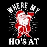 Where My Ho's At Funny Santa Christmas Pun Naughty Xmas Humor Gift Urban Heavy Tee | Teevron