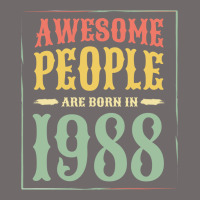 Vintage 1988 Awesome People Are Born In 1988 31st Birthday Gift For Me Urban Heavy Tee | Teevron
