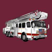 White Fire Truck Long Sleeve Tee | Teevron