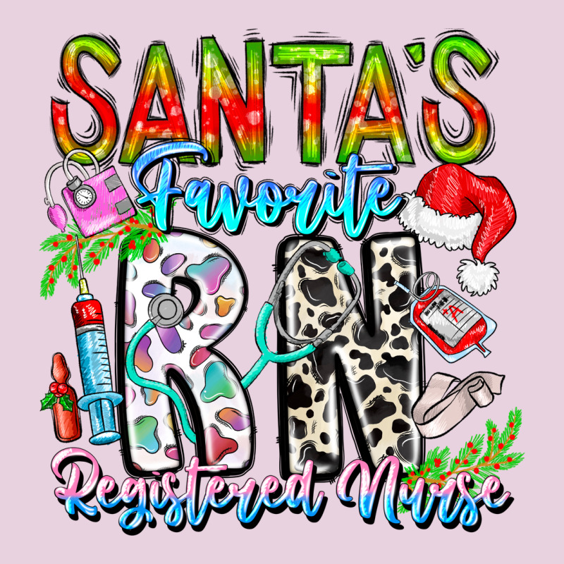 Santa's Favorite Rn Registered Nurse Ladies Tee by CowhideDigitalArt | Teevron