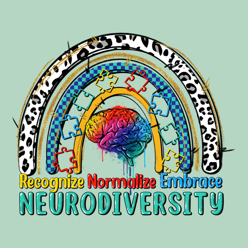 Recognize Normalize Embrace Neurodiversity Autism Classic Tee by FaDigitalArtStudio | Teevron