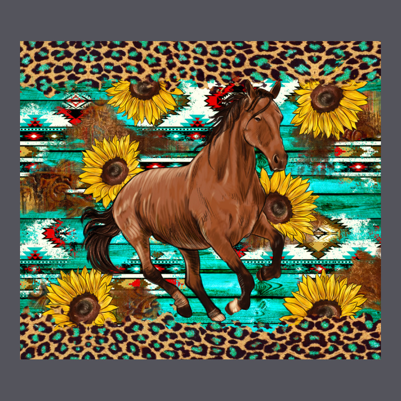 Western Horse Sunflowers Vintage Hoodie by Artiststas | Teevron