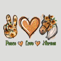 Peace Love Horses Zipper Hoodie | Teevron
