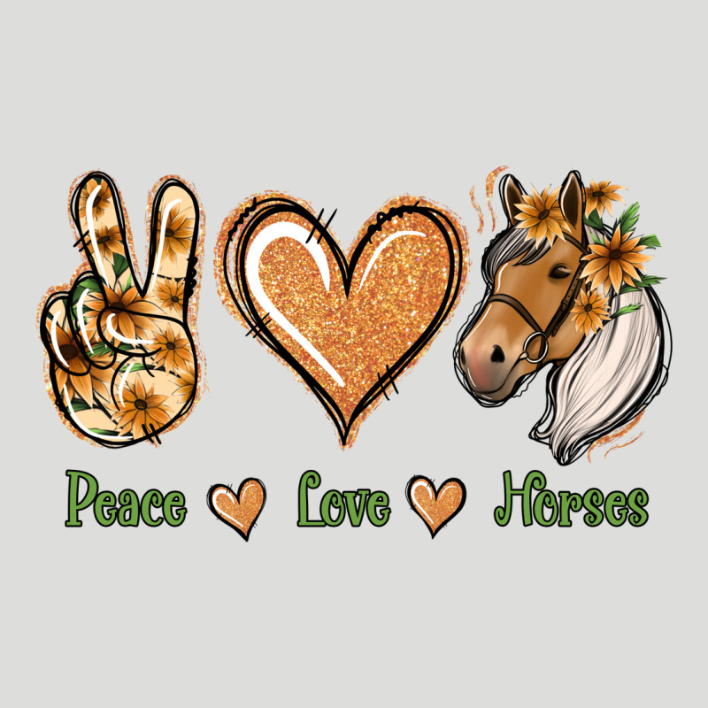 Peace Love Horses Zipper Hoodie by Jasminsmagicworld | Teevron