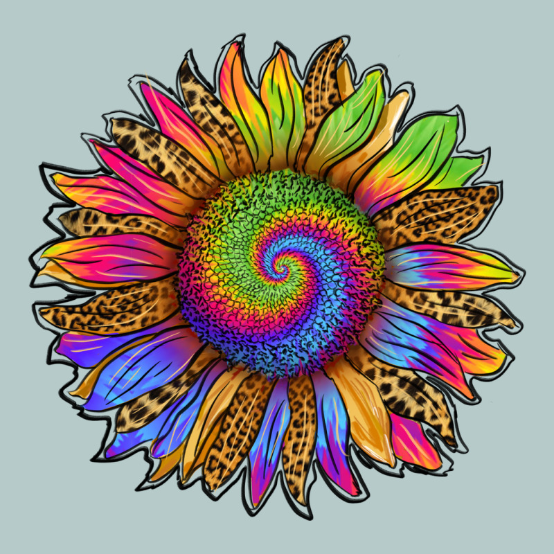 Tie Dye Sunflower Heavy Core Tee by RanaPortraitStore | Teevron