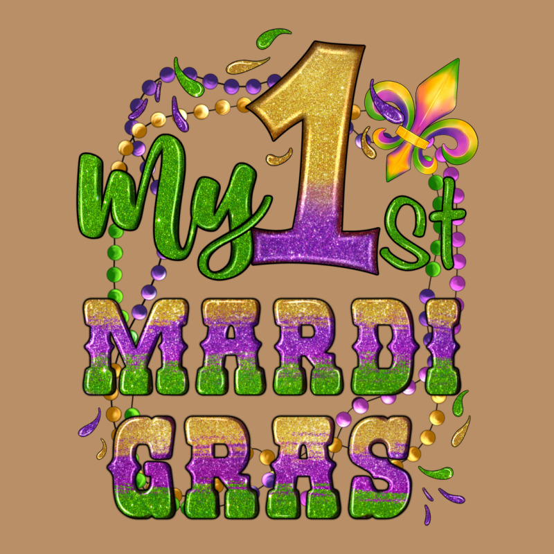 My First Mardi Gras Glitter Fleur De Lis Vintage Hoodie by Artiststas | Teevron