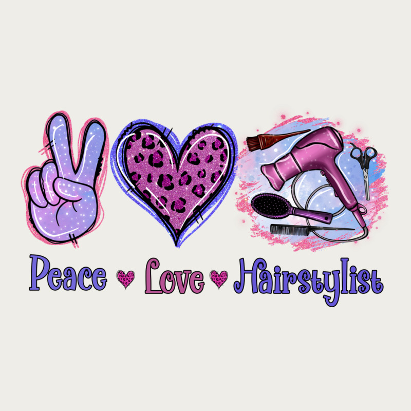 Peace Love Hairstylist Zipper Hoodie by Jasminsmagicworld | Teevron