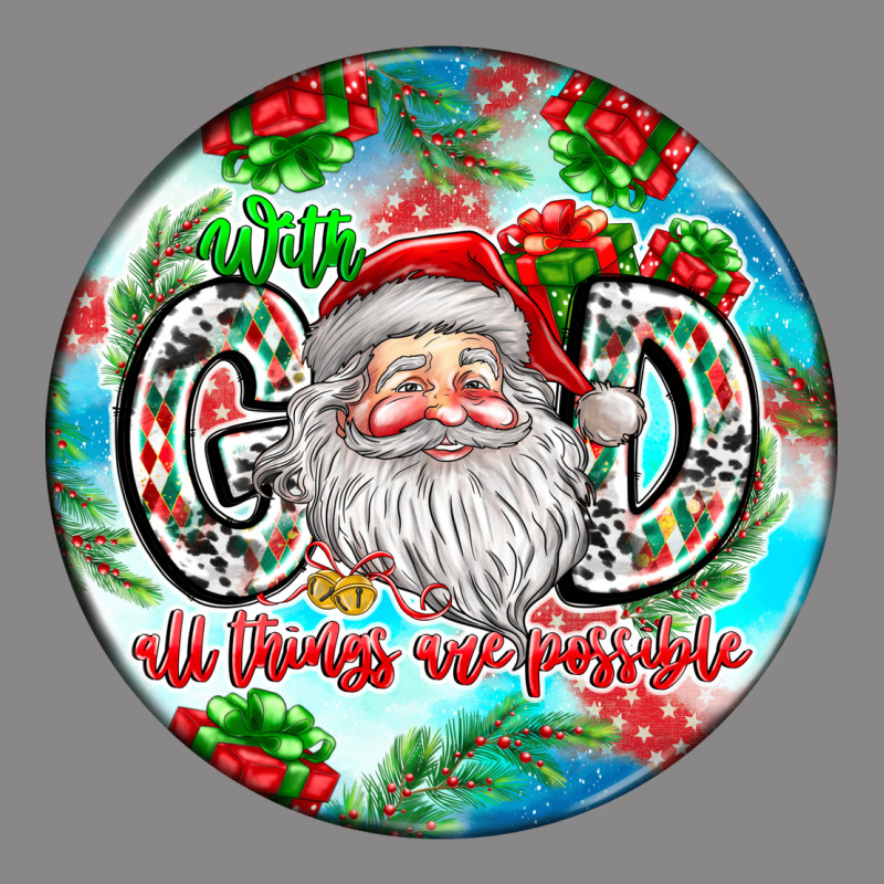 With God All Things Are Possible Vintage Tee by CowhideDigitalArt | Teevron
