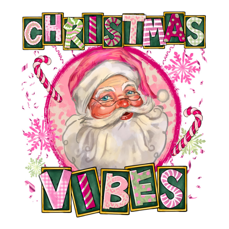 Pink Christmas Vibes Santa Premium Tee by FaDigitalArtStudio | Teevron