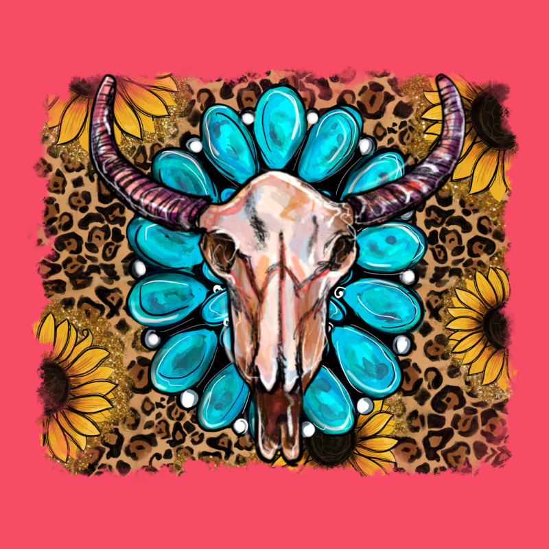 Leopard Sunflowers And Gemstone Skull Premium Sweatshirt by RanaPortraitStore | Teevron