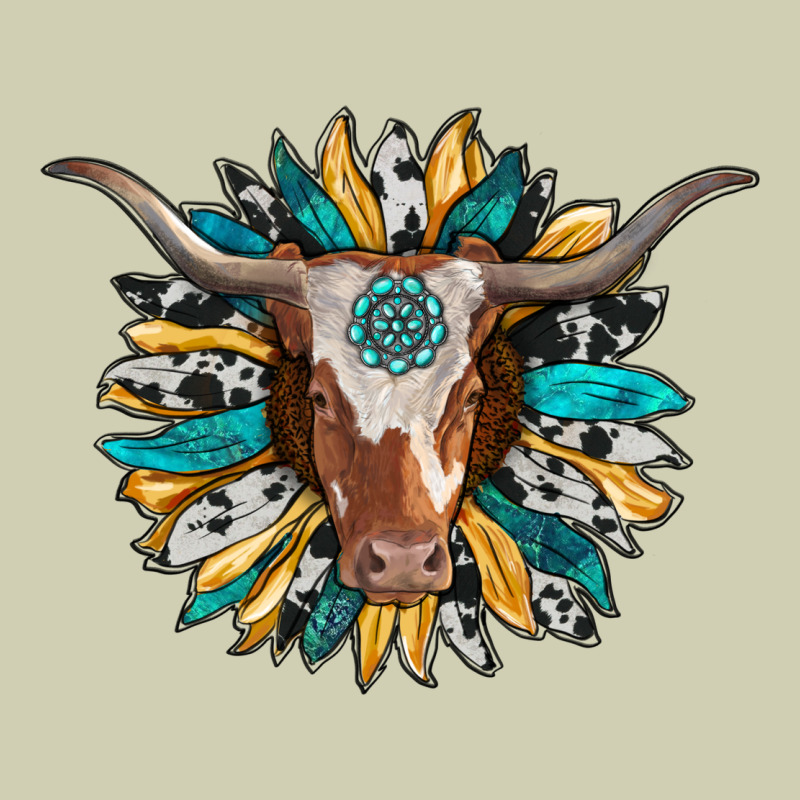 Texas Longhorn Sunflower Background Heavy Core Tee by RanaPortraitStore | Teevron