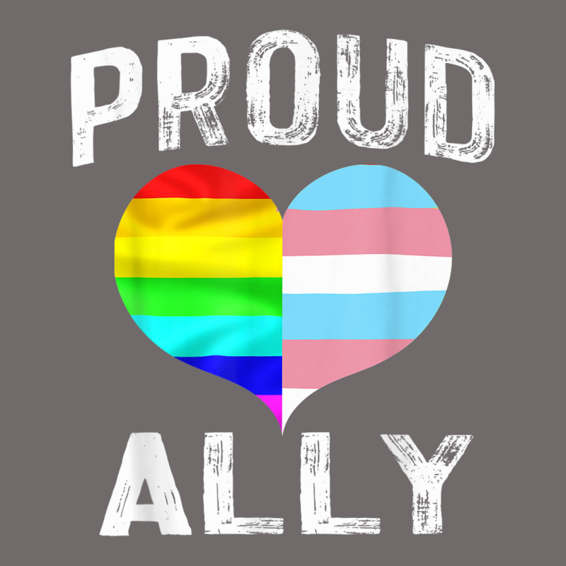 Proud Ally Lgbt Rainbow Heart Gay Pride Month Urban Heavy Tee by linhVisuals | Teevron
