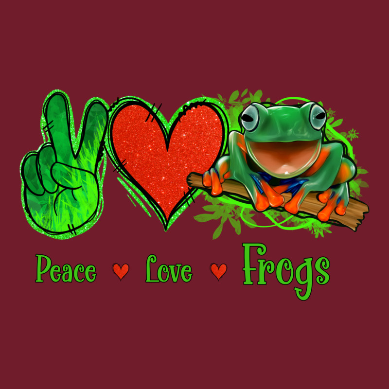 Peace Love Frogs Zipper Hoodie by Jasminsmagicworld | Teevron