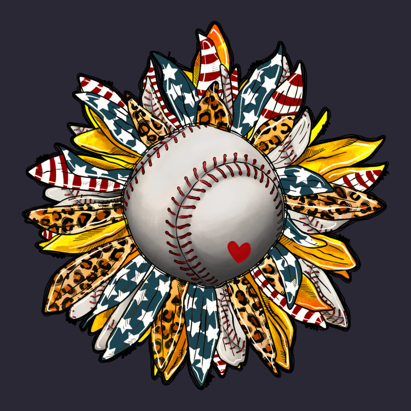Baseball Sunflower Vintage Tee by CowhideDigitalArt | Teevron