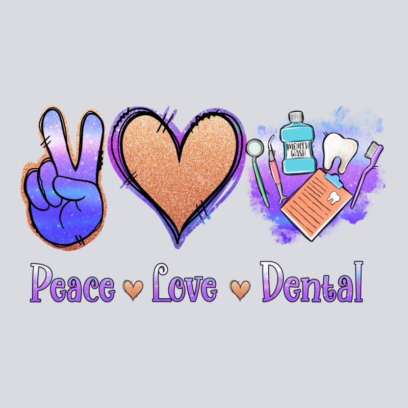 Peace Love Dental Zipper Hoodie by Jasminsmagicworld | Teevron