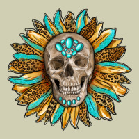 Sunflower With Skull Heavy Core Tee | Teevron