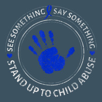 See Something Say Something Child Abuse Awareness Ribbon Urban Heavy Tee | Teevron