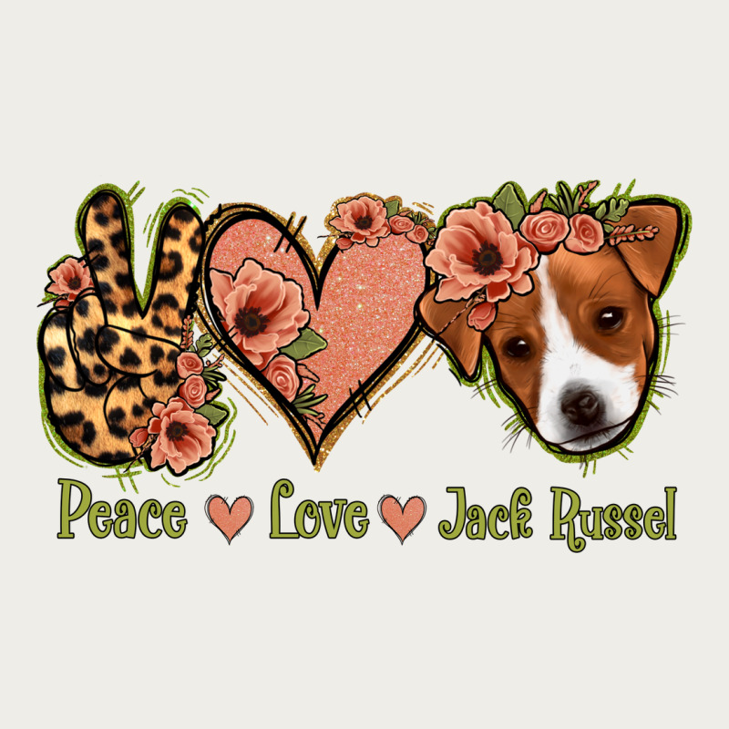 Peace Love Jack Russel Zipper Hoodie by Jasminsmagicworld | Teevron