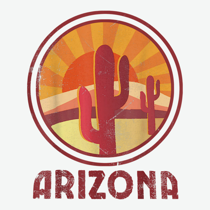 Arizona Cactus Sunset Scene Graphic T Shirt Urban Heavy Tee by linhVisuals | Teevron