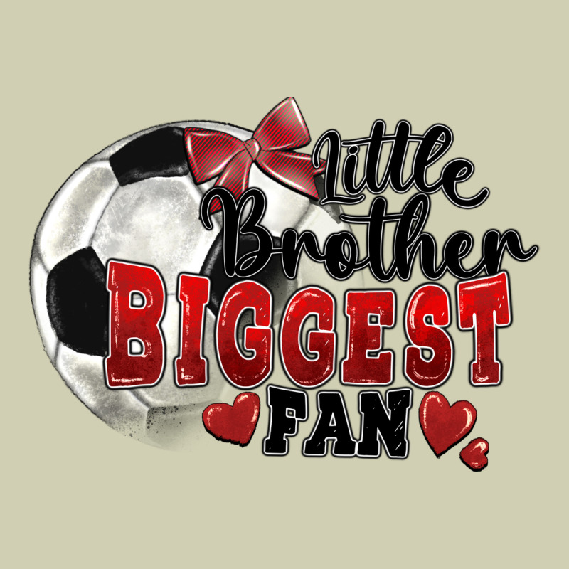 Little Brother Biggest Fan Soccer Heavy Core Tee by FaDigitalArtStudio | Teevron