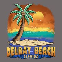 Delray Beach Florida  Vintage Distressed Souvenir Long Sleeve T Shirt Urban Heavy Tee | Teevron