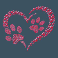 Funny Valentine Day Gift T  Shirt Paw Print Heart Dog Cat Owner Lover Urban Heavy Tee | Teevron
