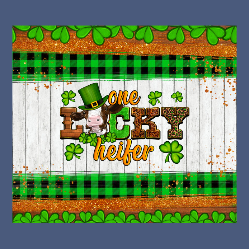 St Patricks One Lucky Heifer Vintage Hoodie by Artiststas | Teevron