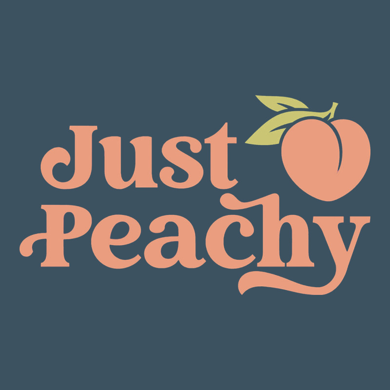 Just Peachy Retro 70s Georgia Peaches Summer Fruit Urban Heavy Tee by linhVisuals | Teevron