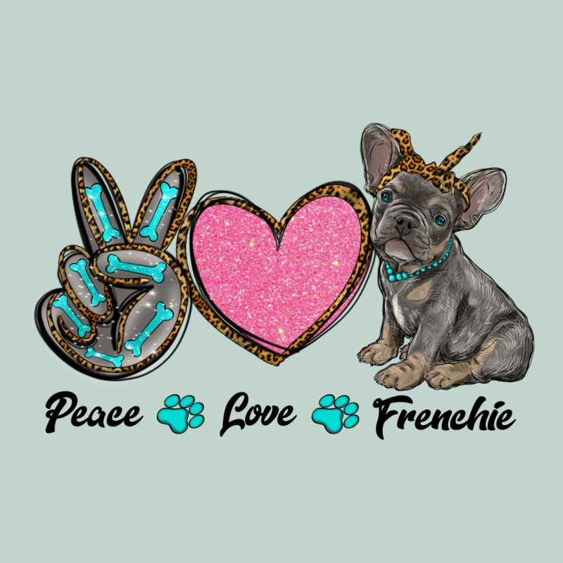 Peace Love Frenchie Zipper Hoodie by RanaPortraitStore | Teevron