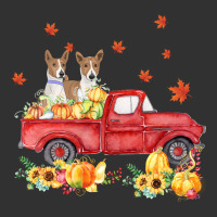 Basenji Pumpkin Truck Fall Leaf Thanksgiving Halloween Urban Heavy Tee | Teevron