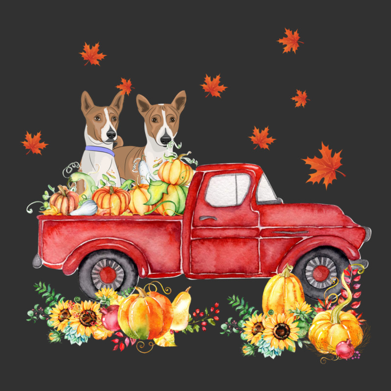 Basenji Pumpkin Truck Fall Leaf Thanksgiving Halloween Urban Heavy Tee by linhVisuals | Teevron
