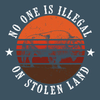 No One Is Illegal On Stolen Land 4th Of July Bison Urban Heavy Tee | Teevron