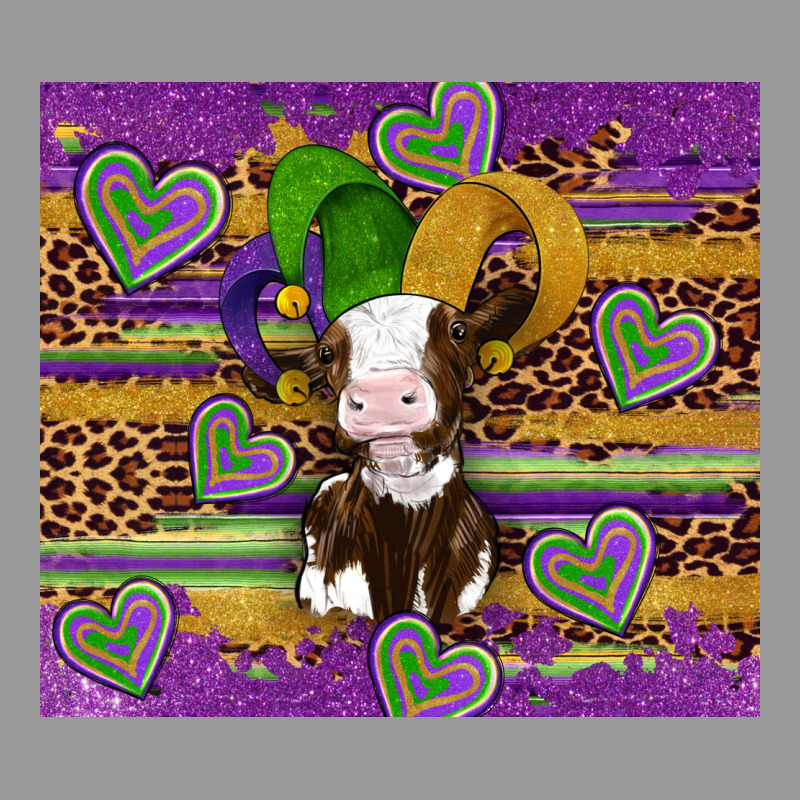 Mardi Gras Cow Vintage Hoodie by Artiststas | Teevron