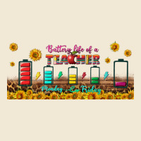Battery Life Of A Teacher Libbey Glass Premium Tee | Teevron