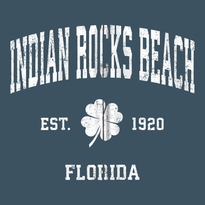 Indian Rocks Beach Florida Vintage Shamrock Sports Zip Hoodie Urban Heavy Tee by linhVisuals | Teevron
