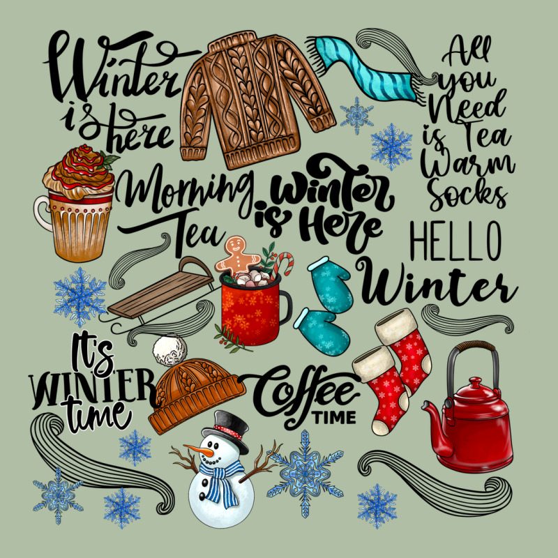 Winter Festive Essentials Urban Heavy Tee by CowhideDigitalArt | Teevron