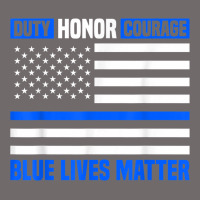 Blue Lives Matter For Police Officer Urban Heavy Tee | Teevron